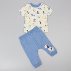 D12780:  Baby Boys Puppy T-Shirt & Jog Pant (0-6 Months)